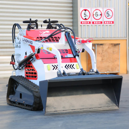 EURO 5 EPA Mini Skid Steer Loader China Manufacturer Small Mini Skid Steer Loader 500kg 800kg Mini Wheel Loader Customized Sale